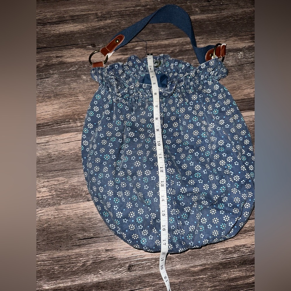 Blue Floral Shoulder Bag - Picture 5 of 6